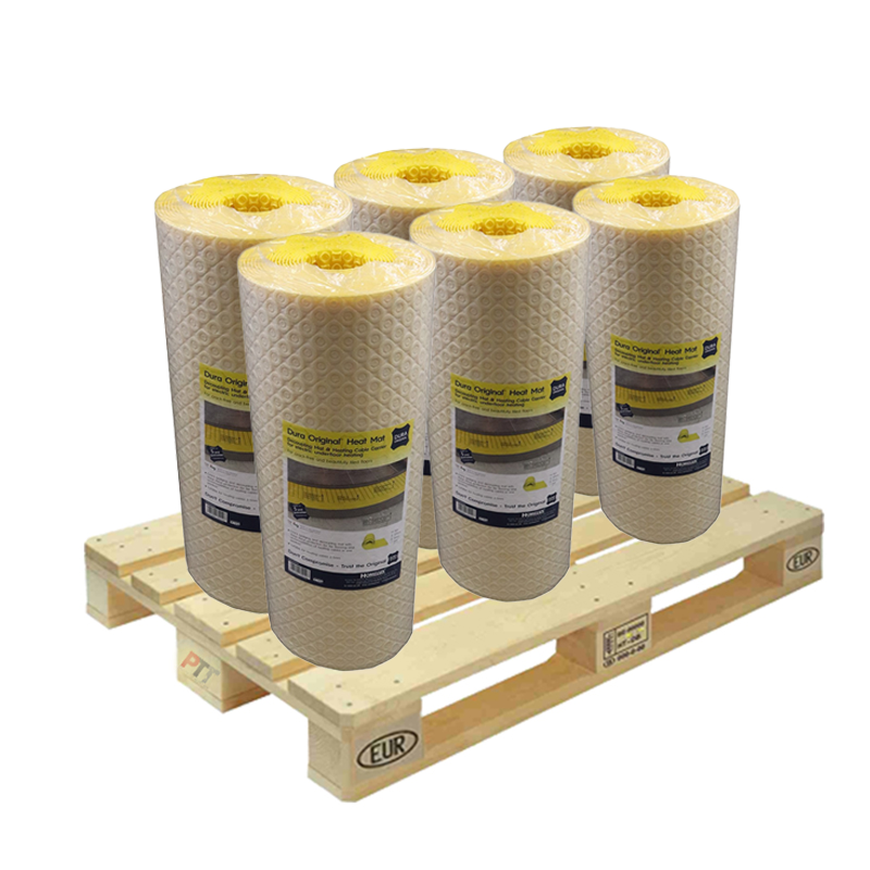 Dura Original Heat Mat Underfloor Heating Decoupling Membrane Pallet 6 x 15m2 Rolls Warm Floor